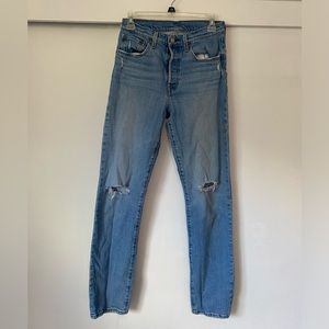 Levi high rise 501 jeans